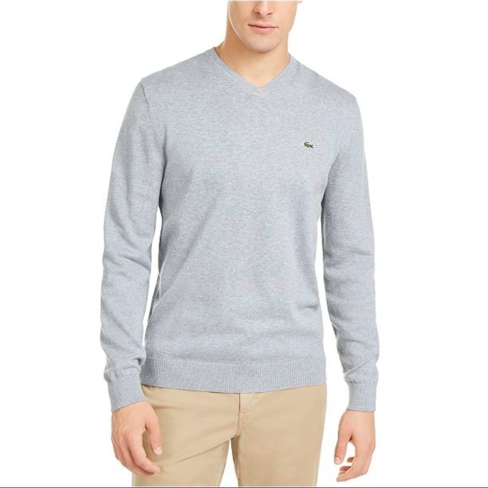 [Lacoste] Classic Gray Sweater